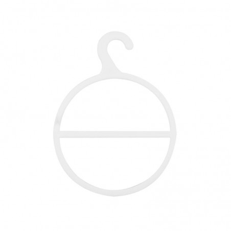 Percha Circular para Bufandas - 12.5cm - Blanco y Negro