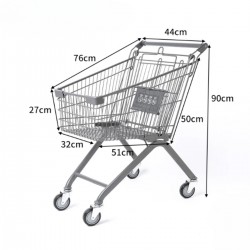 Carro de Supermercado Gris 60L