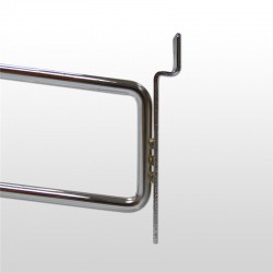 GANCHO PARA TABLERO CON PORTAPRECIOS (G2)