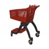 CARRO SUPERMERCADO PLÁSTICO ROJO 120 LITROS