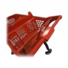 CARRO SUPERMERCADO PLÁSTICO ROJO 120 LITROS