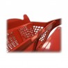 CARRO SUPERMERCADO PLÁSTICO ROJO 120 LITROS