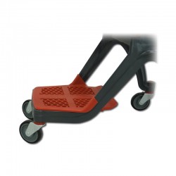 CARRO SUPERMERCADO PLÁSTICO ROJO 120 LITROS