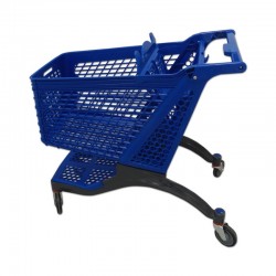 CARRO SUPERMERCADO PLÁSTICO AZUL 200 LITROS
