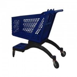 CARRO SUPERMERCADO PLÁSTICO AZUL 200 LITROS