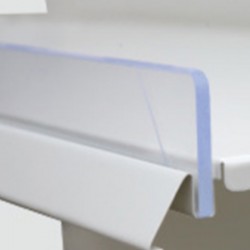 托盘亚克力前护栏 / 隔板 - 透明