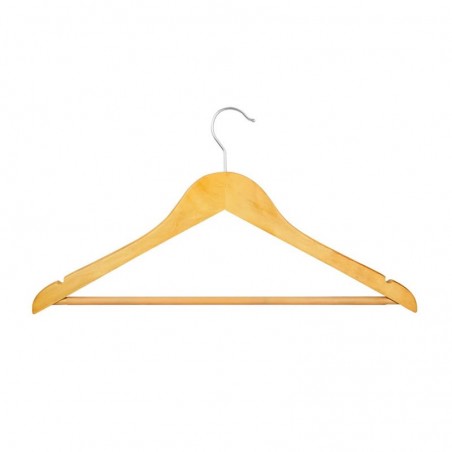 PERCHA DE MADERA CON GUÍA 45 CM