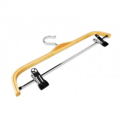PERCHA DE MADERA CON PINZAS 37,5 CM
