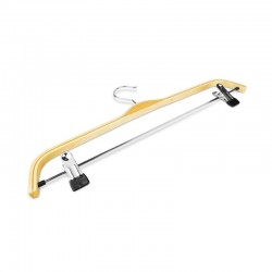 PERCHA DE MADERA CON PINZAS 42 CM