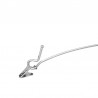 PERCHA DE METAL LENCERÍA CON PINZAS 28 CM