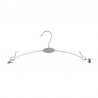 PERCHA DE METAL LENCERÍA CON PINZAS 28 CM