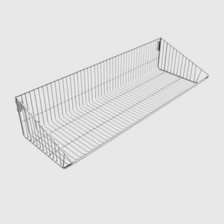 CESTA GRIS PARA ESTANTERÍA 90CM / 120CM