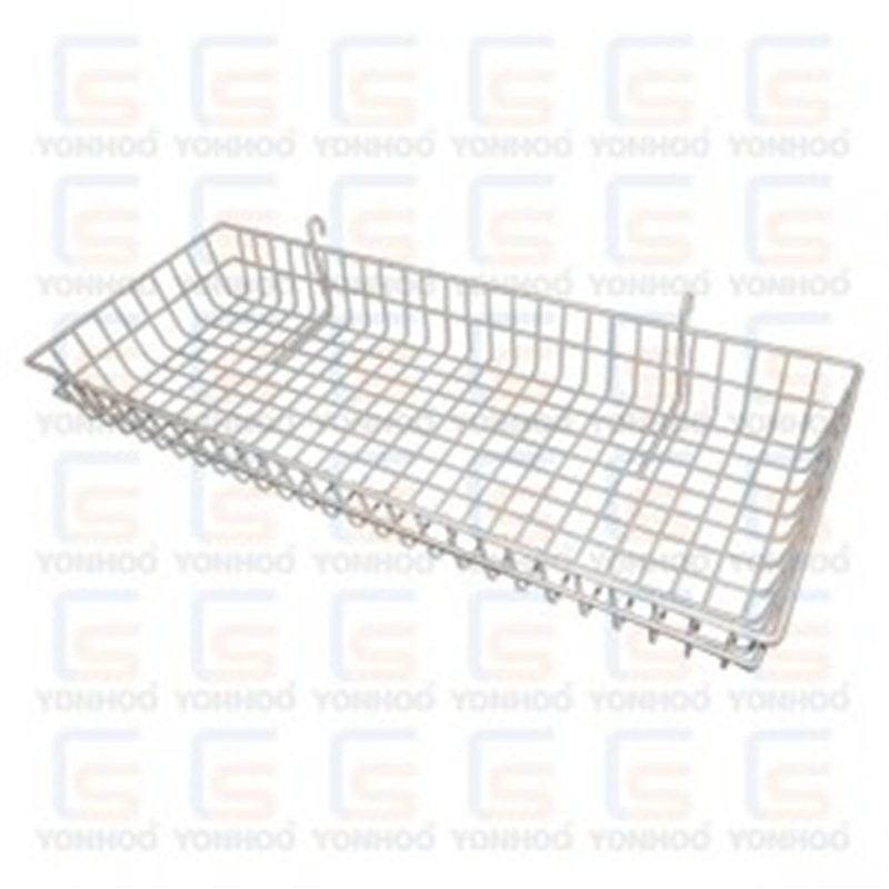 CESTA BLANCA PARA REJA 90 CM - 90x30x10CM