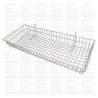 CESTA BLANCA PARA REJA 90 CM - 90x30x10CM