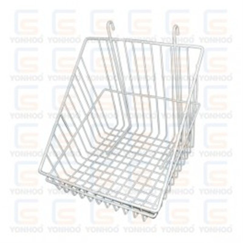 CESTA BLANCA PARA REJA 30CM - 32x30x33CM