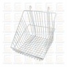 CESTA BLANCA PARA REJA 30CM - 32x30x33CM