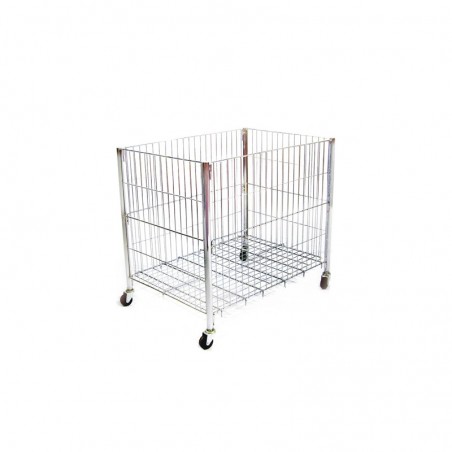 CESTA EXPOSITORA CON RUEDAS - 90x60x80CM