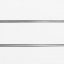 PANEL DE LAMAS BLANCO BRILLO 10.5 GUÍAS (2 UD) CON GUÍAS DE ALUMINIO (21 UD)