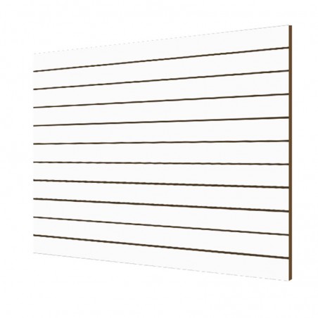 PANEL DE LAMAS BLANCO BRILLO 10.5 GUÍAS (2 UD) CON GUÍAS DE ALUMINIO (21 UD)