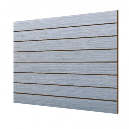 PANEL DE LAMAS GRIS 7.5 GUÍAS (2 UD)  CON GUÍAS DE ALUMINIO (15 UD)