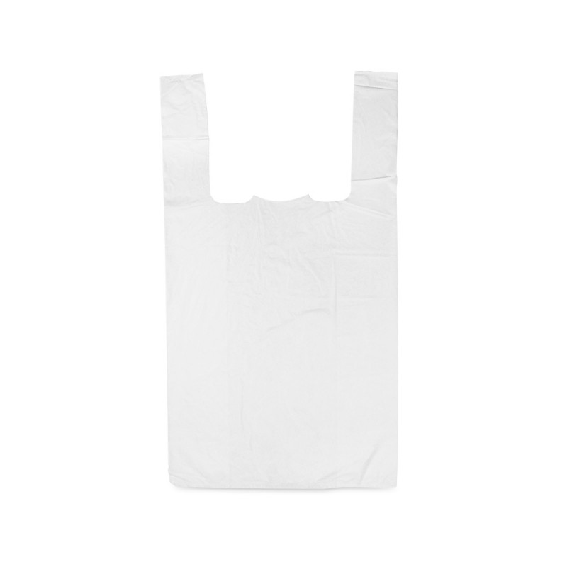 BOLSA 70% PLÁSTICO RECICLADO CAMISETA 30x40, 40x50, 48x60 CM 20KG/CAJA
