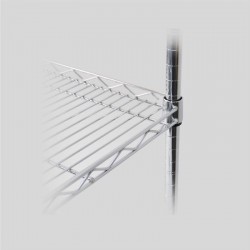 ESTANTERÍA TUBULAR CROMADA 90 CM