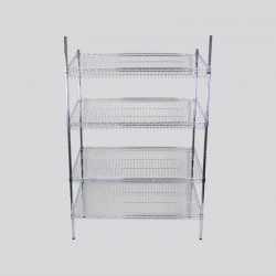 ESTANTERÍA TUBULAR CROMADA...