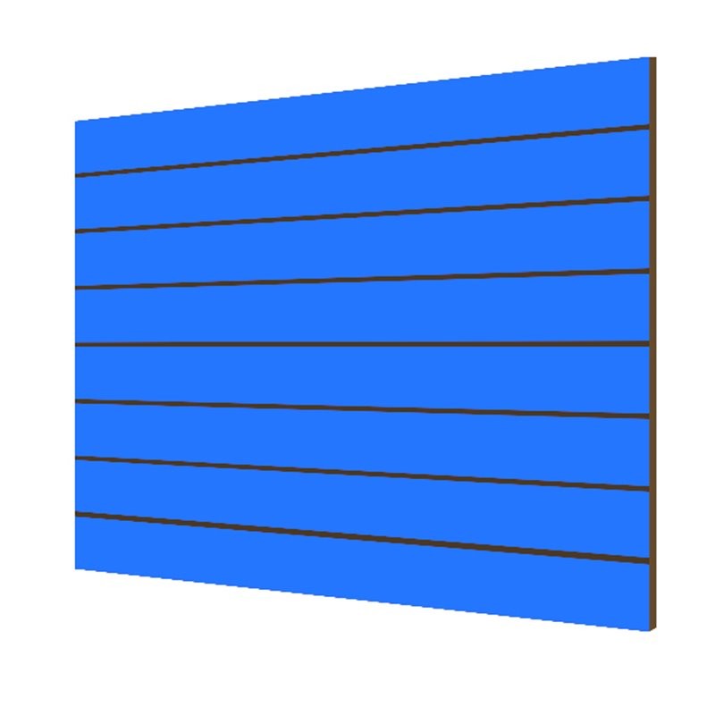 PANEL DE LAMAS AZUL 7.5 GUÍAS (2 UD)  CON GUÍAS DE ALUMINIO (15 UD)