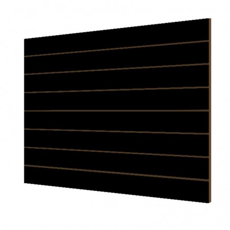 PANEL DE LAMAS NEGRO BRILLO 7.5 GUÍAS (2 UD)  CON GUÍAS DE ALUMINIO (15 UD)