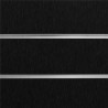 PANEL DE LAMAS NEGRO RELIEVE 7.5 GUÍAS (2 UD)  CON GUÍAS DE ALUMINIO (15 UD)